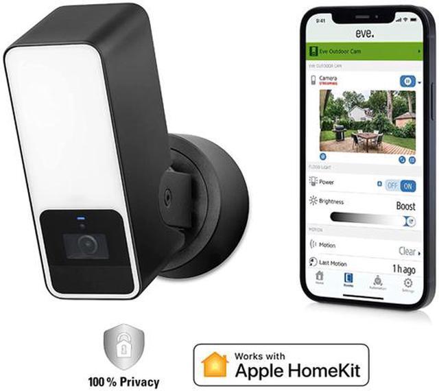 Alt view image 9 of 9 - Eve Outdoor Cam - Secure floodlight camera with Apple HomeKit Secure Video technology