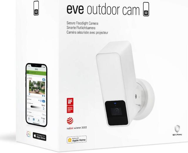  Eve Cam - Apple HomeKit Smart Home Secure Indoor Camera with  Motion Sensor, Microphone, Speaker & Night Vision, App Compatibility,  iPhone/iPad/Apple Watch Notifications