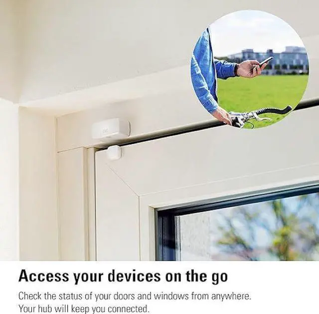 Alt view image 6 of 6 - Eve Door & Window (Matter) 3 pack – Smart contact sensor for doors & windows, open/closed state,  automatic control of accessories, notifications, Thread
