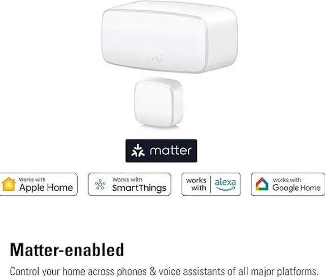 Alt view image 2 of 6 - Eve Door & Window (Matter) 3 pack – Smart contact sensor for doors & windows, open/closed state,  automatic control of accessories, notifications, Thread