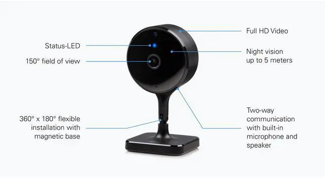Alt view image 4 of 11 - Eve Cam 1080p Wi-Fi Camera with Night Vision