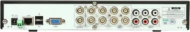 Alt view image 5 of 11 - KGuard CA108-C03-500G 8 Ch DVR + 8 CMOS, 420 TVL, Bullet Cameras + 500GB HDD, Surveillance Kit Solution
