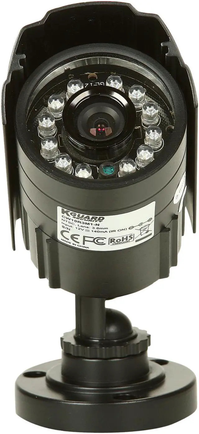 Alt view image 7 of 11 - KGuard CA108-C03-500G 8 Ch DVR + 8 CMOS, 420 TVL, Bullet Cameras + 500GB HDD, Surveillance Kit Solution