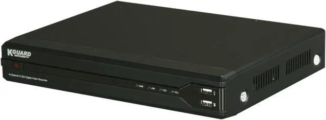 Alt view image 2 of 11 - KGuard OT401-4CW134M-500G 4 Channel+4 Camera CMOS DVR w/ 500GB HDD Kview Remote Web / Mobile Phone / Tablet Access