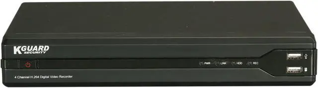 Alt view image 3 of 11 - KGuard OT401-4CW134M-500G 4 Channel+4 Camera CMOS DVR w/ 500GB HDD Kview Remote Web / Mobile Phone / Tablet Access