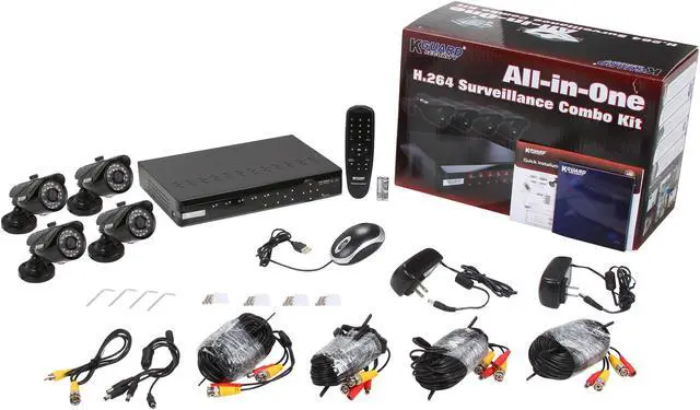 Alt view image 11 of 11 - KGuard NS401-4CW214H 4 Channel H.264 Level Surveillance DVR Kit