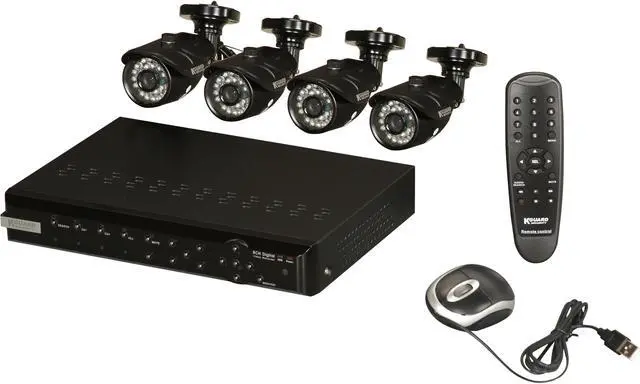 Main image of KGuard NS801-4CW214H 8 Channel H.264 Level Surveillance DVR Kit