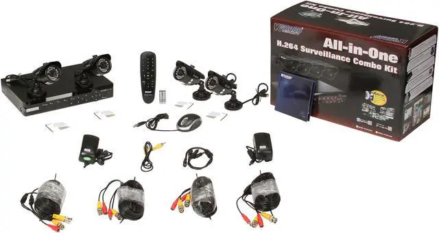 Alt view image 11 of 11 - KGuard NS801-4CW214H 8 Channel H.264 Level Surveillance DVR Kit