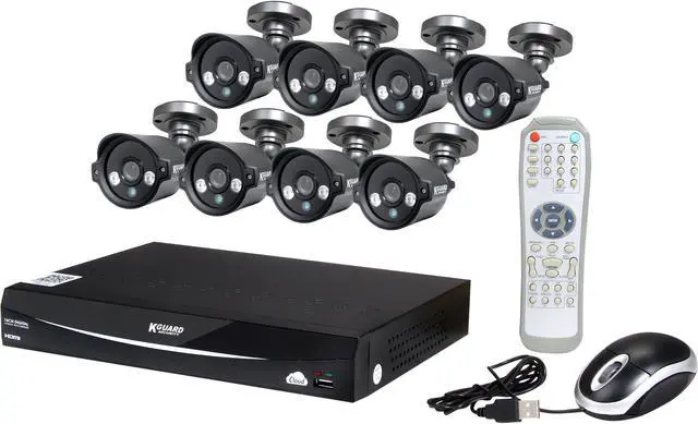 Main image of KGuard EL1621-8HW212B-1T 16 Channel H.264 Level Surveillance DVR Kit