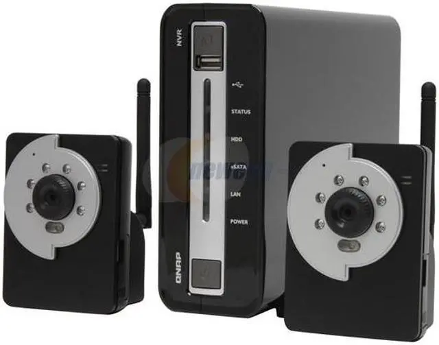 Main image of QNAP NVR-1012 Network Surveillance System with Two IP Cameras for SOHO and Home