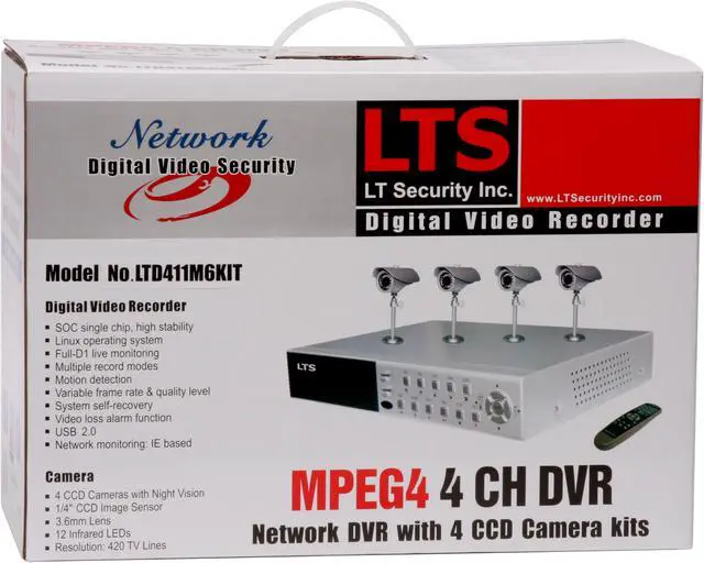 Alt view image 15 of 15 - LTS LTD411M6KIT 4 Channel MPEG4 Level Surveillance DVR