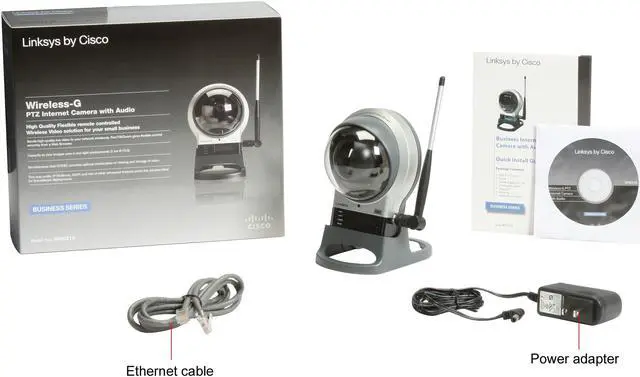 Alt view image 6 of 6 - Cisco Small Business Wireless-G IP Camera with 2-Way Audio / Pan-Tilt-Zoom (WVC210)