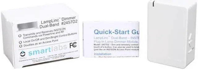 Alt view image 3 of 3 - SmartLabs 2457D2 LampLinc - INSTEON Plug-In Lamp Dimmer Module (Dual-Band), 2-Pin