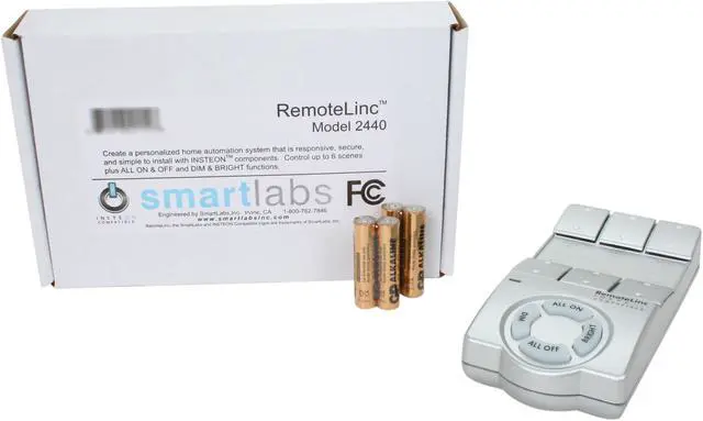 Alt view image 5 of 5 - SmartLabs 2440 RemoteLinc - INSTEON Wireless Remote Control, Silver