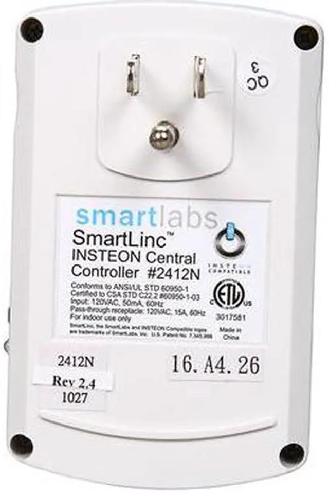 Alt view image 3 of 5 - SmartLabs 2412N SmartLinc - INSTEON Central Controller
