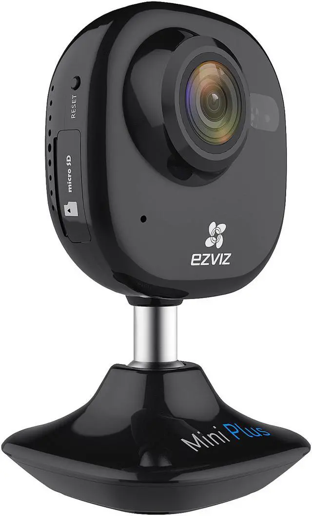 Alt view image 3 of 6 - EZVIZ Mini Plus HD 1080p Wi-Fi Home Security Camera with Motion Detection, 135 Degree View, Night Vision, 2 Way Audio, Works with Alexa and Google Home Using IFTTT (EZMINPLSBK)