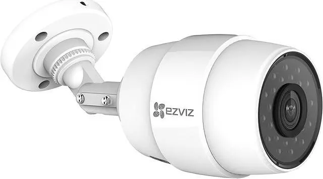 Main image of EZVIZ HuskyC HD 720p Outdoor Wi-Fi Video Security Bullet Camera, Works with Alexa, 100 ft. IR Night Vision, Weatherproof IP66