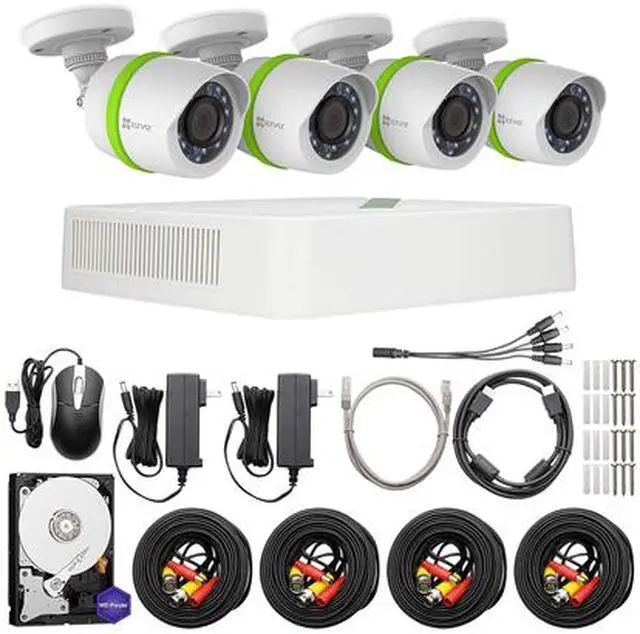 Alt view image 2 of 5 - EZVIZ Q454 5MP TVI Surveillance System - 4 Channel 5MP DVR with 4 Weatherproof 5MP TVI Bullet Cameras and Pre-Installed 1TB Hard Drive
