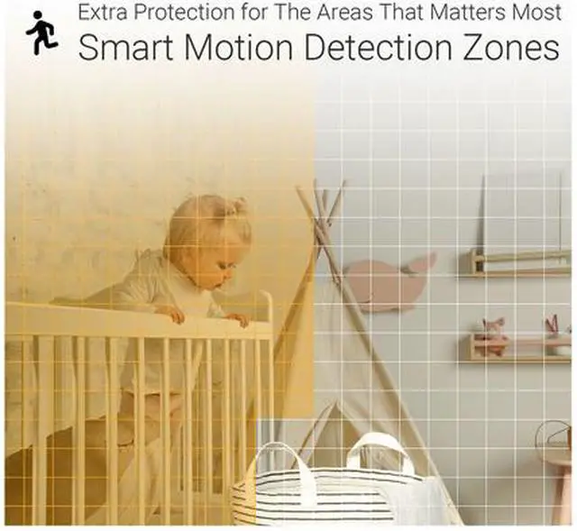 Alt view image 3 of 8 - EZVIZ C1C HD 1080p - Indoor WIFI Security Camera, Smart Motion Detection Zones, Full Duplex Two-Way Audio, 40ft Night Vision 2.4GHz WiFi Supports MicroSD Card up to 256GB