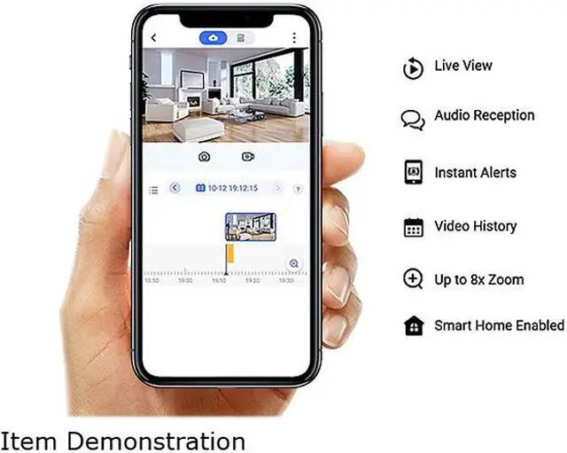 Alt view image 2 of 2 - Hikvision EZTY12C3L4 1920 x 1080 MAX Resolution RJ45 / Wireless Full HD Indoor WiFi Security Camera