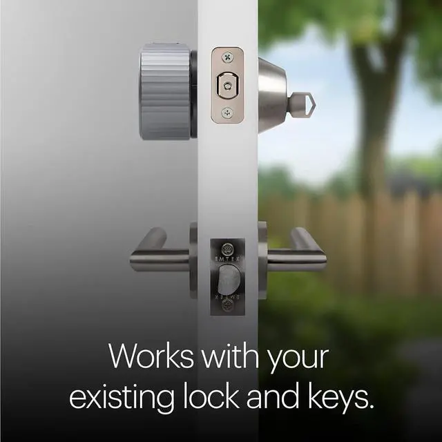 Alt view image 2 of 11 - August Home, Wi-Fi Smart Lock (4th Generation)– Fits Your Existing Deadbolt in Minutes, Silver