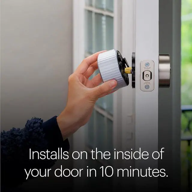 Alt view image 6 of 11 - August Home, Wi-Fi Smart Lock (4th Generation)– Fits Your Existing Deadbolt in Minutes, Silver