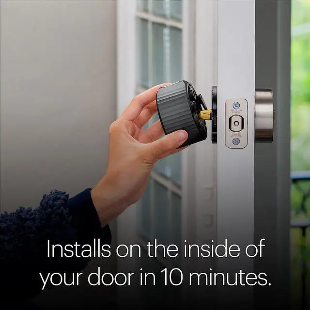 Alt view image 5 of 9 - August Home, Wi-Fi Smart Lock (4th Generation) – Fits Your Existing Deadbolt in Minutes, Matte Black
