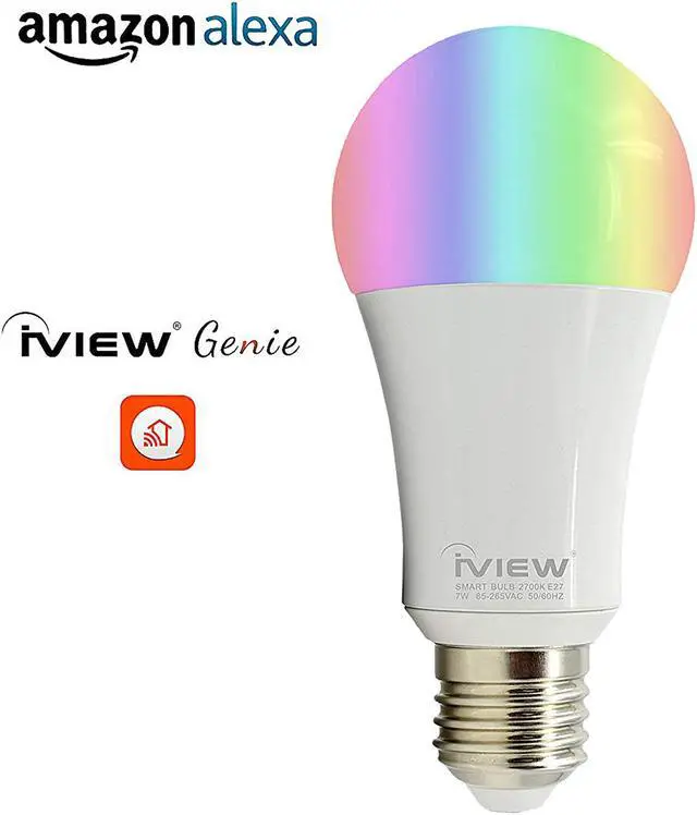Alt view image 5 of 7 - iVIEW ISB600-2 Smart Wi-Fi Light Bulb Twin Pack
