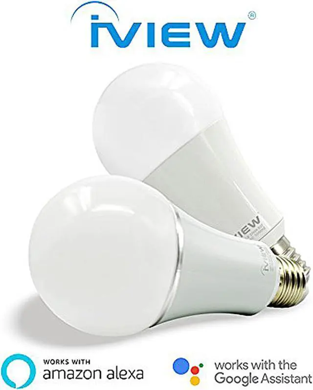 Alt view image 4 of 7 - iVIEW ISB600-2 Smart Wi-Fi Light Bulb Twin Pack