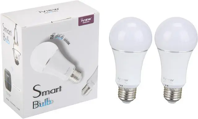 Alt view image 3 of 7 - iVIEW ISB600-2 Smart Wi-Fi Light Bulb Twin Pack