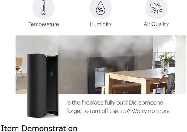 Alt view image 5 of 6 - Canary CAN100USBK-R Wireless All-in-One Home Security Device - Black