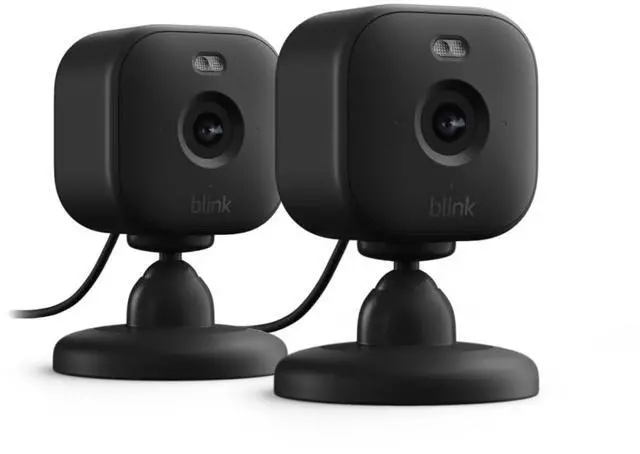 Main image of Blink Mini 2 Plug-in Smart Security Camera - 2 Camera (Black)
