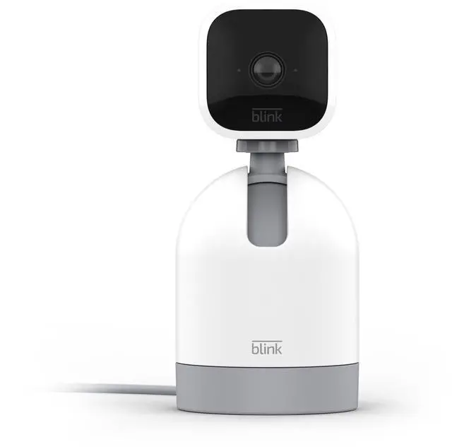 Alt view image 3 of 8 - Blink Mini Pan-Tilt 1920 x 1080 MAX Resolution Rotating Indoor Plug-in Smart Security Camera - White