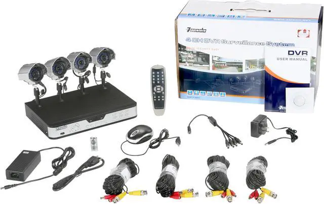 Alt view image 11 of 11 - Zmodo PKD-DK4208-500GB 4 IR Camera + 4 CH DVR with 500GB with Remote Web / Mobile Phone Access