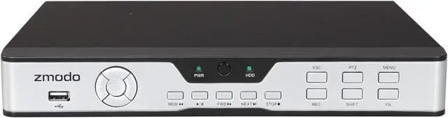 Alt view image 2 of 9 - Zmodo PKD-DK0855-500GB 8CH 960H DVR w/ 500GB HDD and 8 x 600TVL Day/Night Outdoor Cameras 3G Mobile Access Surveillance Kit