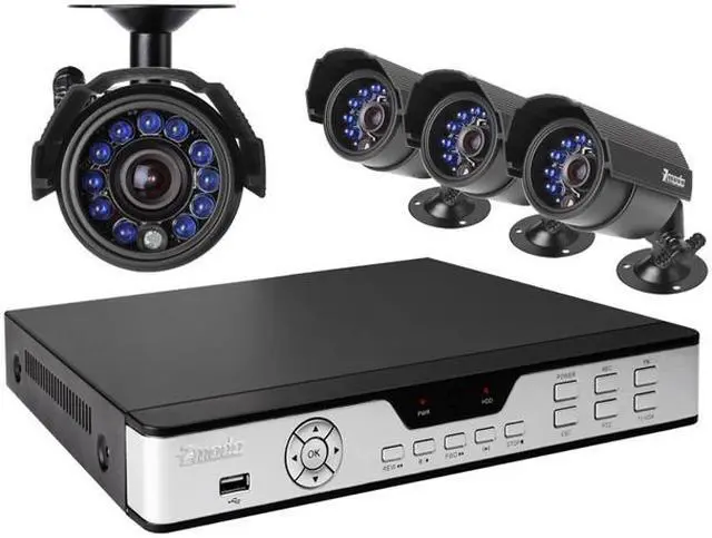 Zmodo PKD-DK4216-500GB 4 Channel H.264 DVR w/ 500GB HDD + 4 CMOS