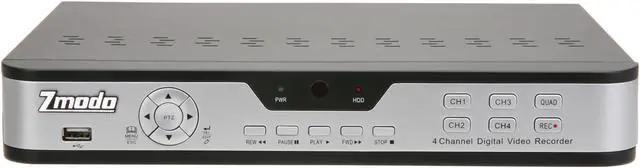 Alt view image 2 of 7 - Zmodo PKD-DK4216 4CH 960H DVR w/ 4 x 600TVL Day/Night Outdoor Cameras 3G Mobile Access Surveillance Kit