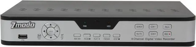 Alt view image 2 of 9 - Zmodo PKD-DK0866-500GB 8Ch DVR with 500GB HD & 4 CMOS IR 480 TVL Cam Kit