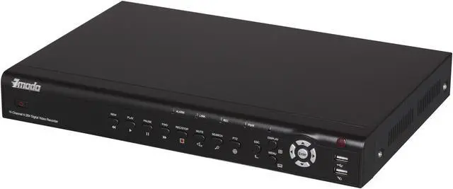 Alt view image 2 of 7 - Zmodo ZMD-DR-SFN6-1TB 16 x BNC 16 Channel H.264 D1 DVR VGA 3G Remote View Access 1TB HDD Surveillance System