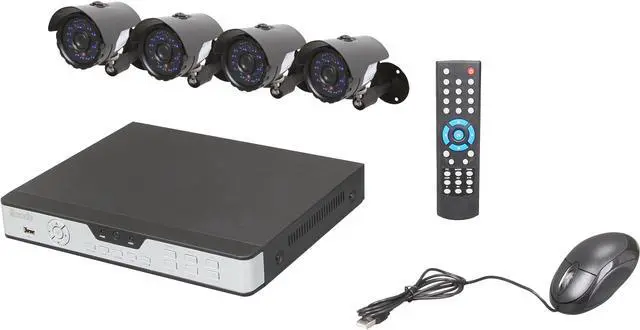 Main image of Zmodo KDA4-NARQZ4ZN-5G 4Ch DVR with 500GB HDD & 4 Sony CCD Cam Kit