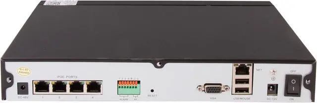 Alt view image 4 of 9 - Zmodo ZP-KC1H04-P 4 Channel 4 IP 720P PoE NVR System (no HDD)