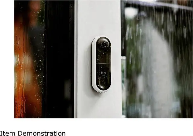 Alt view image 5 of 9 - Arlo Essential Wired Video Doorbell - HD Video, 180° View, Night Vision, 2 Way Audio, DIY Installation (wiring required), Security Camera, Doorbell Camera, Home Security Cameras, White - AVD1001