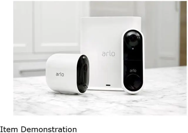 Alt view image 2 of 8 - Arlo Pro 3 - Wire-Free Security 3 Camera System, 2K Resolution with HDR, 160° View, Indoor/Outdoor, Color Night Vision, Spotlight, 2-Way Audio, Rechargeable Battery, Siren (VMS4340P)