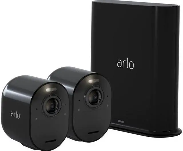 Main image of Arlo Ultra 2 Spotlight Camera Kit | Wire-Free, 4K Video & HDR | Color Night Vision, 2-Way Audio, 6-month battery life, Motion Activated, 180° View | Black