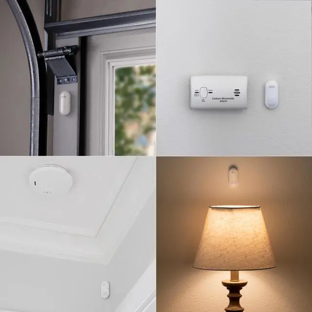 Alt view image 4 of 10 - Arlo - Home Security System with Wired Keypad Sensor Hub and (2) 8-in-1 Sensors – SS1201