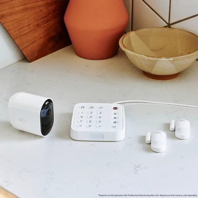 Alt view image 10 of 10 - Arlo - Home Security System with Wired Keypad Sensor Hub and (2) 8-in-1 Sensors – SS1201