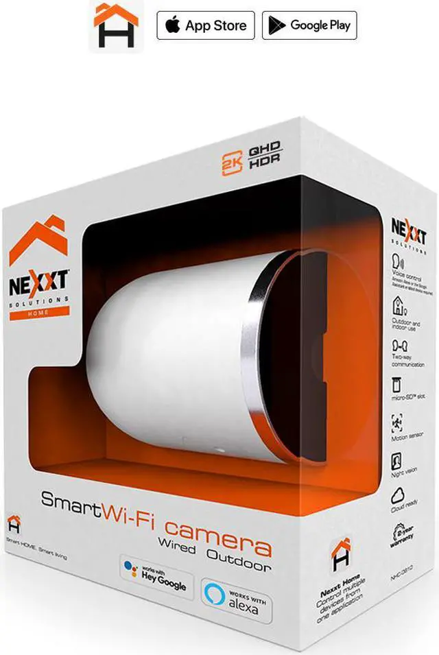 Main image of Nexxt Solutions NHC-O610 1920 x 1080 MAX Resolution Smart Wi-Fi Camera