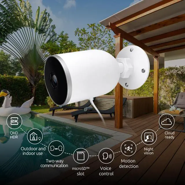 Alt view image 2 of 4 - Nexxt Solutions NHC-O610 1920 x 1080 MAX Resolution Smart Wi-Fi Camera