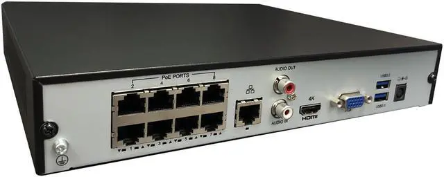 Alt view image 4 of 7 - Gyration CYBERVIEW N8 8-channel Network Video Recorder w/ POE
