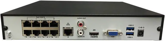 Alt view image 3 of 7 - Gyration CYBERVIEW N8 8-channel Network Video Recorder w/ POE